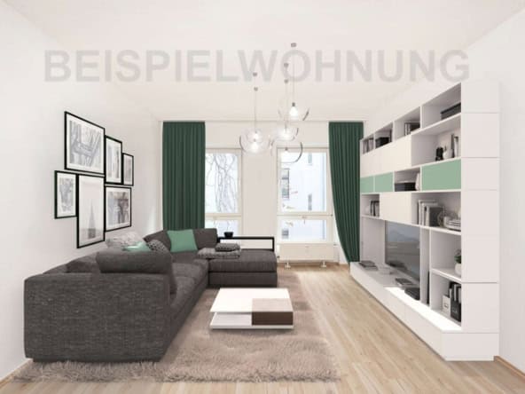 Wohnzimmer-Möblierungsvisualisierung