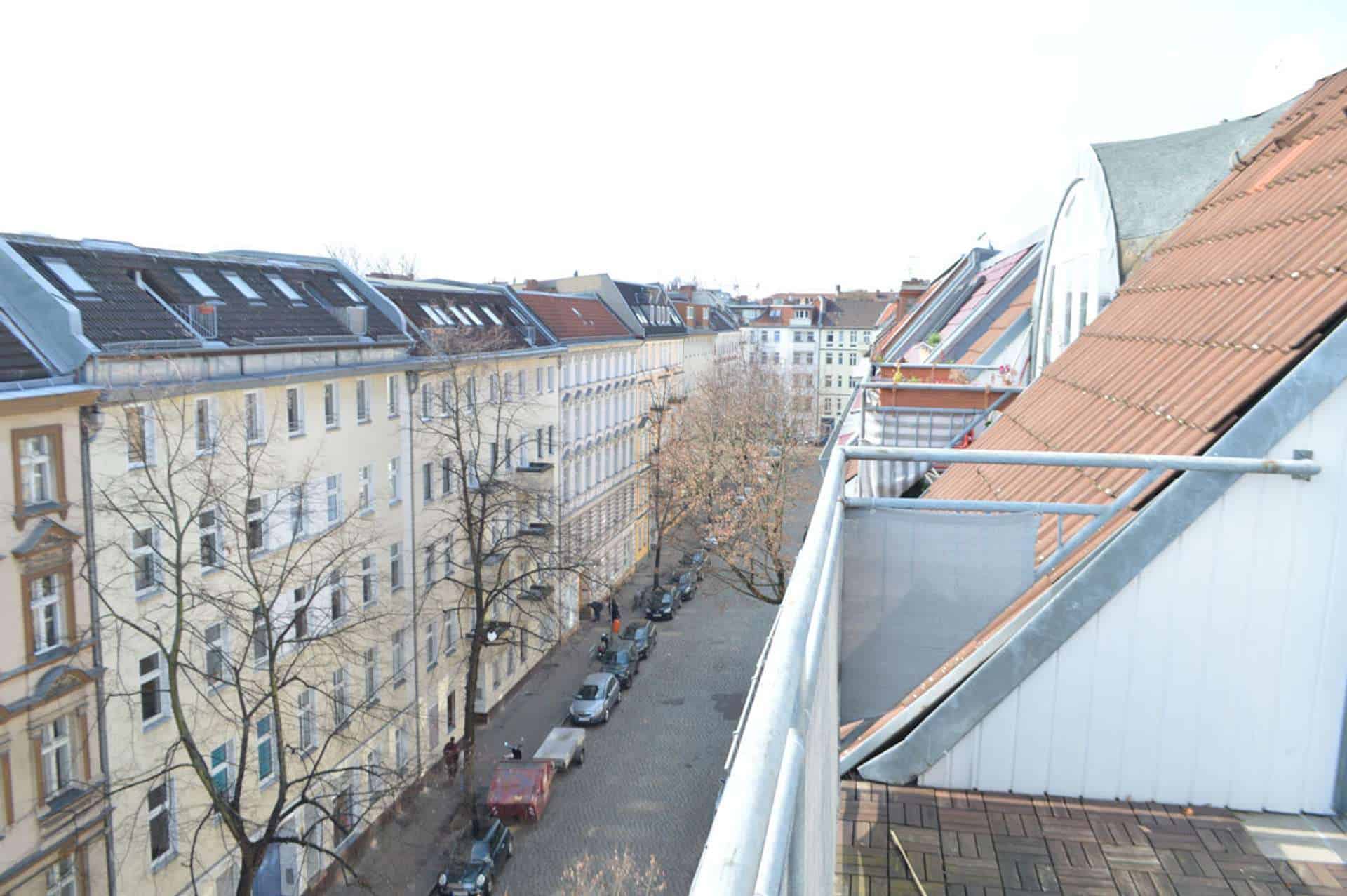 Blick vom Balkon