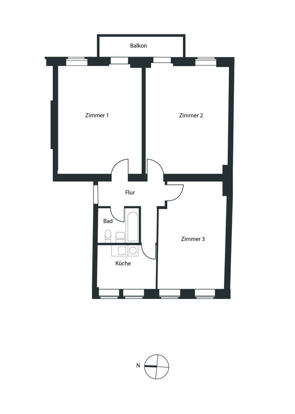 Grundriss-Schliemannstraße WE 05