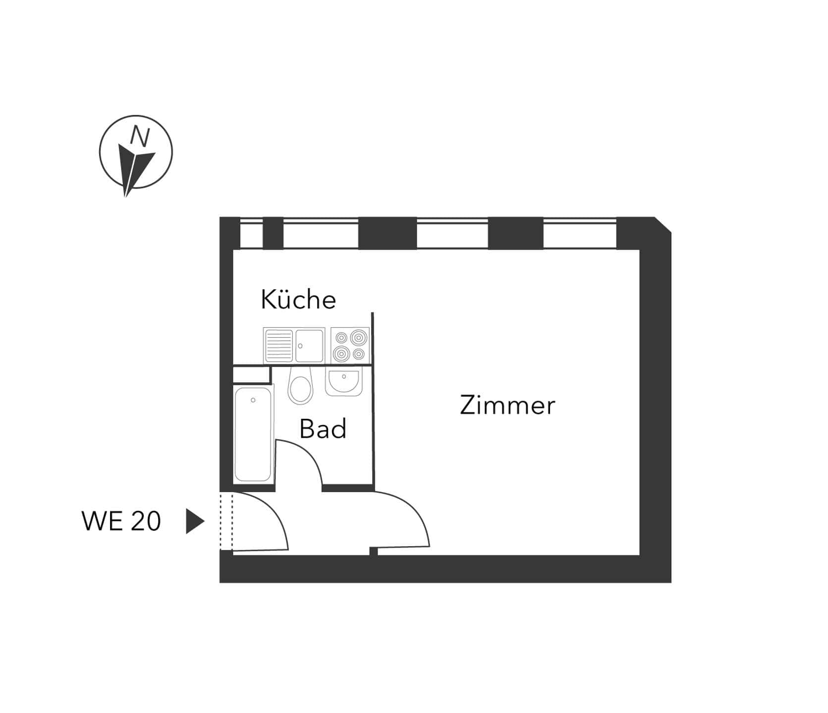 Grundriss Bergstraße 19 WE 20