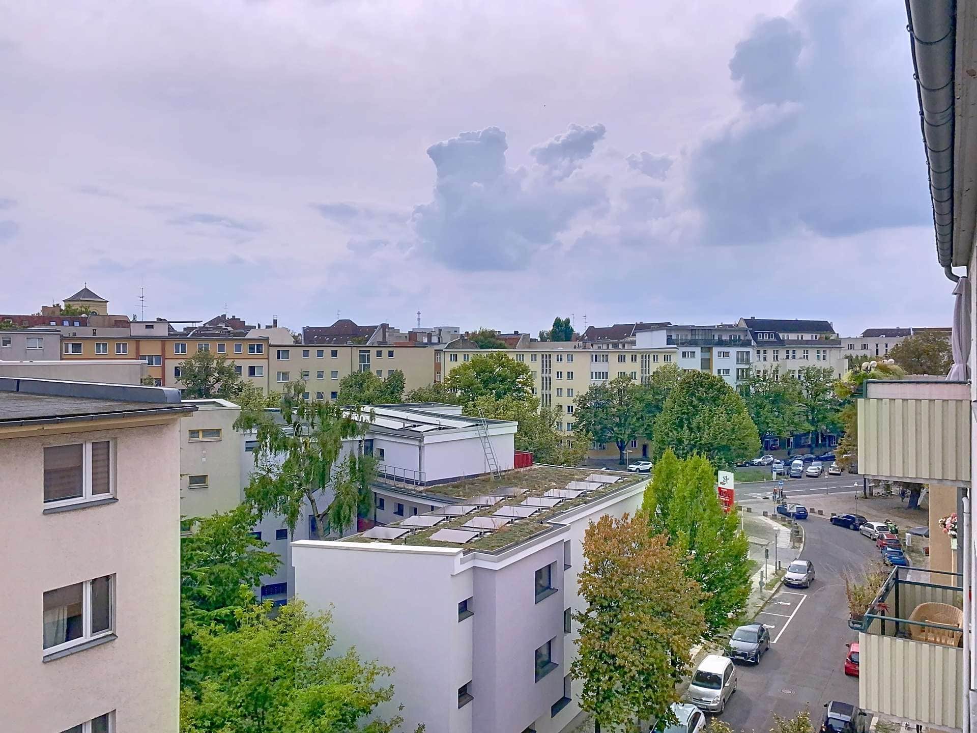 Freier Ausblick vom Balkon 