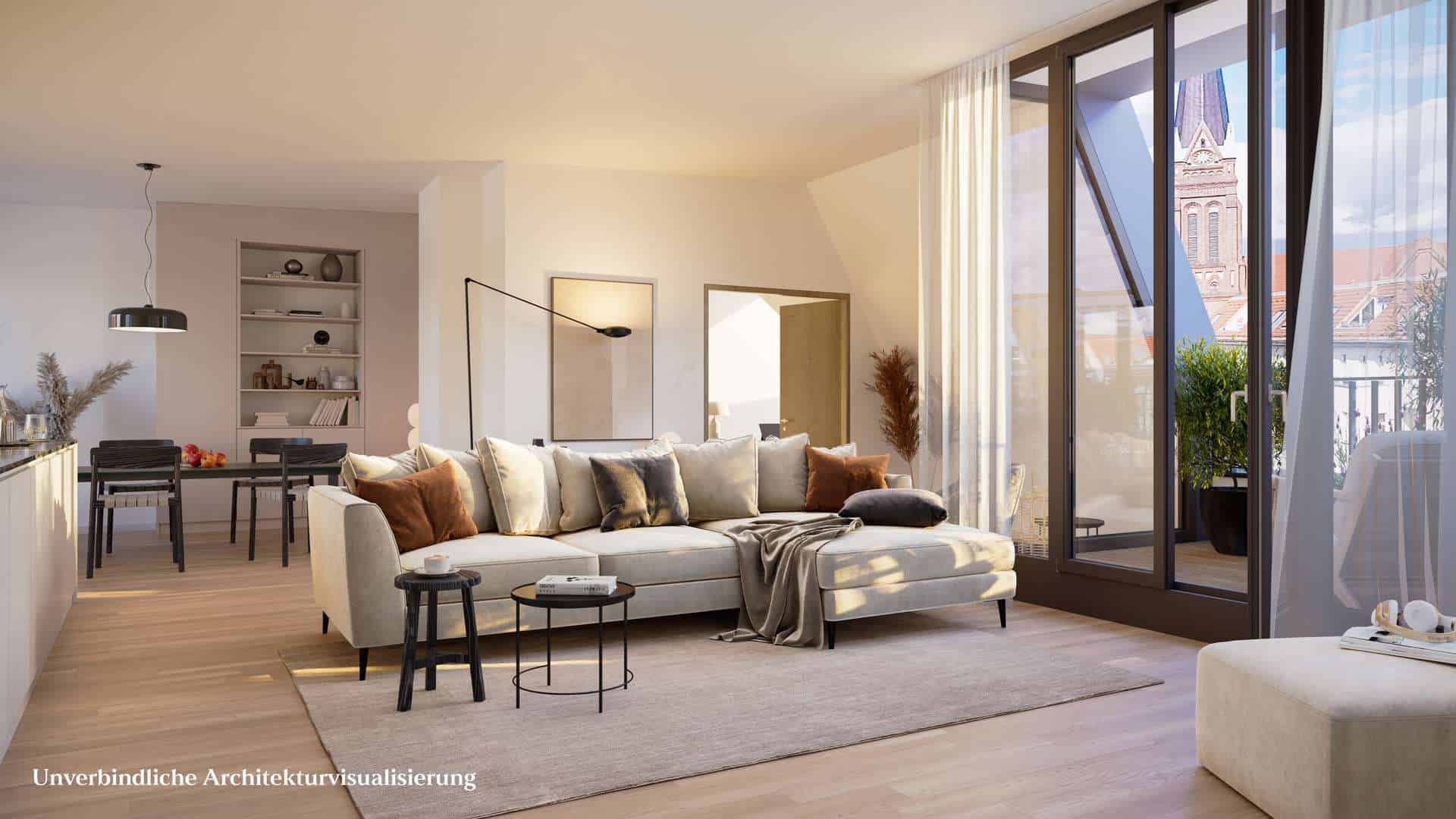 Visualisierung Krefelder Dachgeschoss