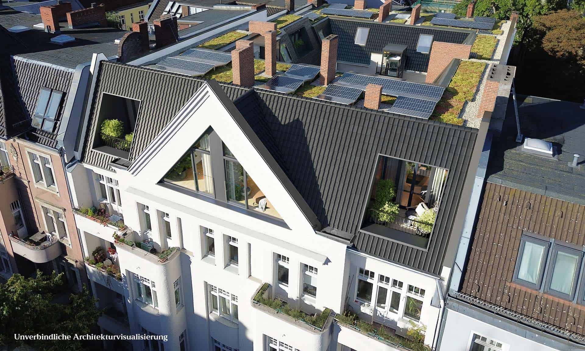 Visualisierung Krefelder Dachgeschoss