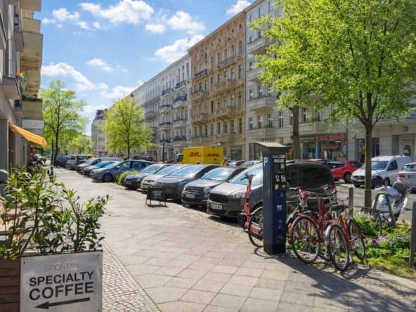 Gotzkowsk-Viertel mit Cafés und Geschäften