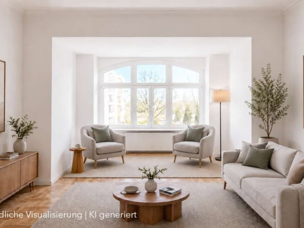 Visualisierung Wohnzimmer WE 04