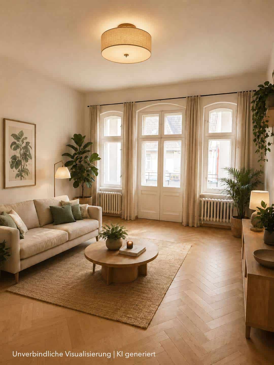 Visualisierung Wohnzimmer WE 09