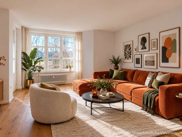 Visualisierung Wohnzimmer WE 47